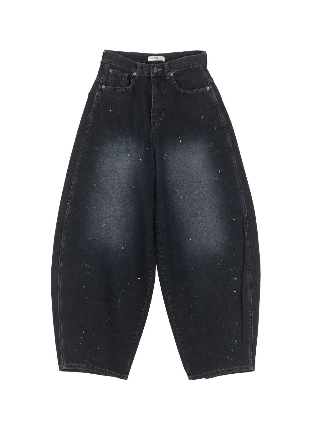 Beatrice Paint Baggy Jeans IM525