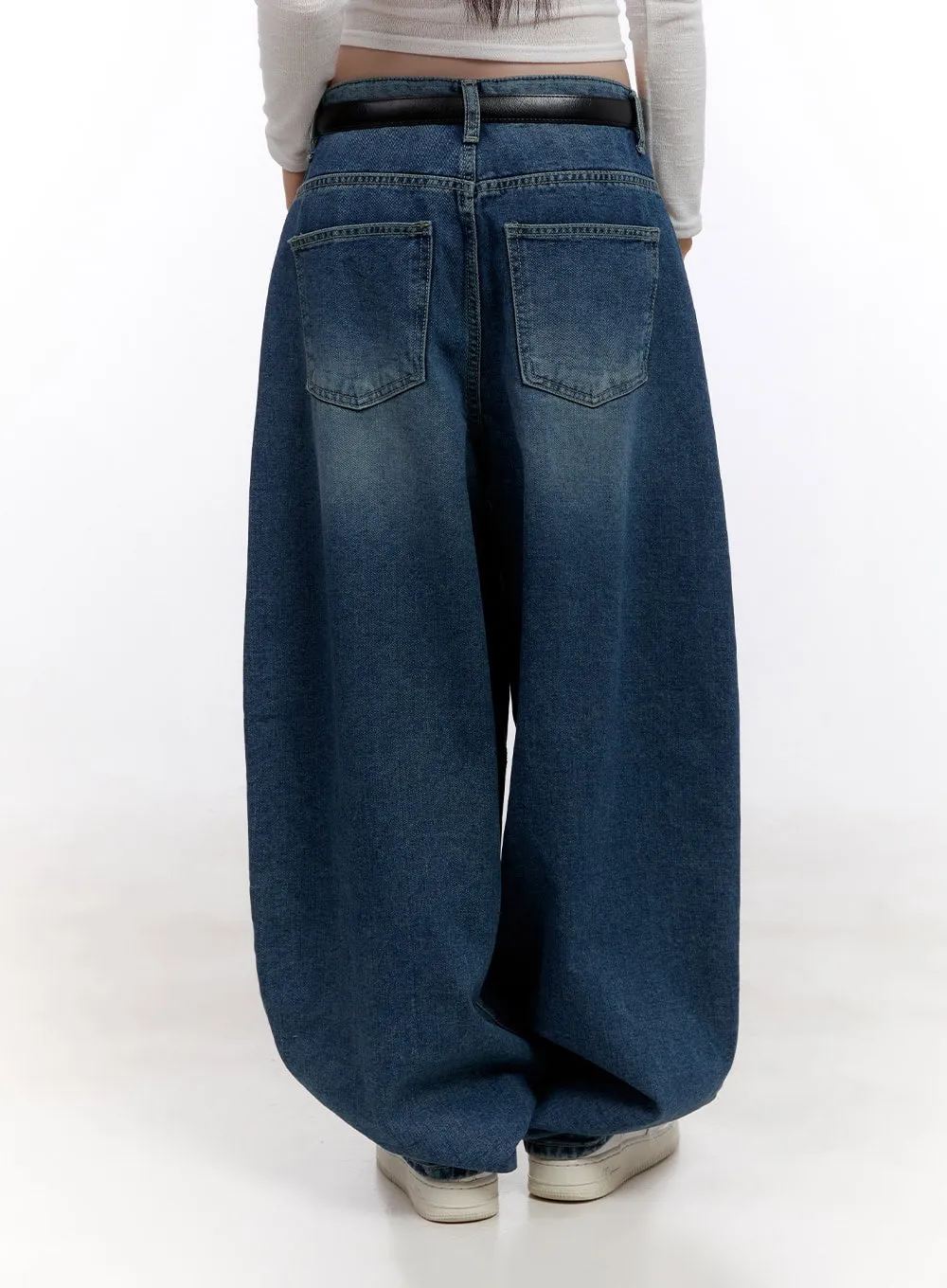 Beatrice Stitch Wide-Fit Baggy Jeans CF512