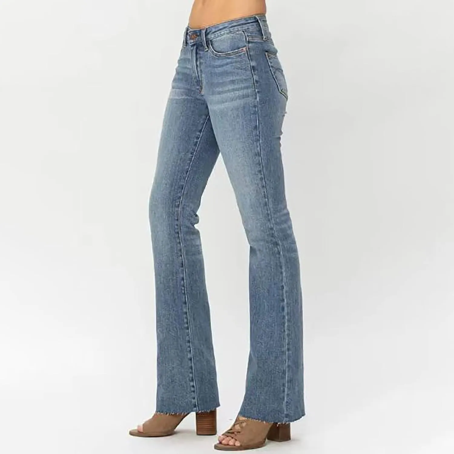 Bell Bottom Jeans for Women High Waisted Stretchy Flare Jeans Skinny Jeans Flare Denim Pants Bootcut Jeans 2024