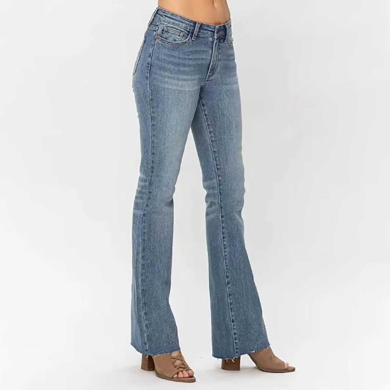 Bell Bottom Jeans for Women High Waisted Stretchy Flare Jeans Skinny Jeans Flare Denim Pants Bootcut Jeans 2024