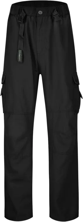 Cargo Jeans for Men Relaxed Fit Denim Pants with Multiple Pockets Causal Work Jeans Baggy Trousers