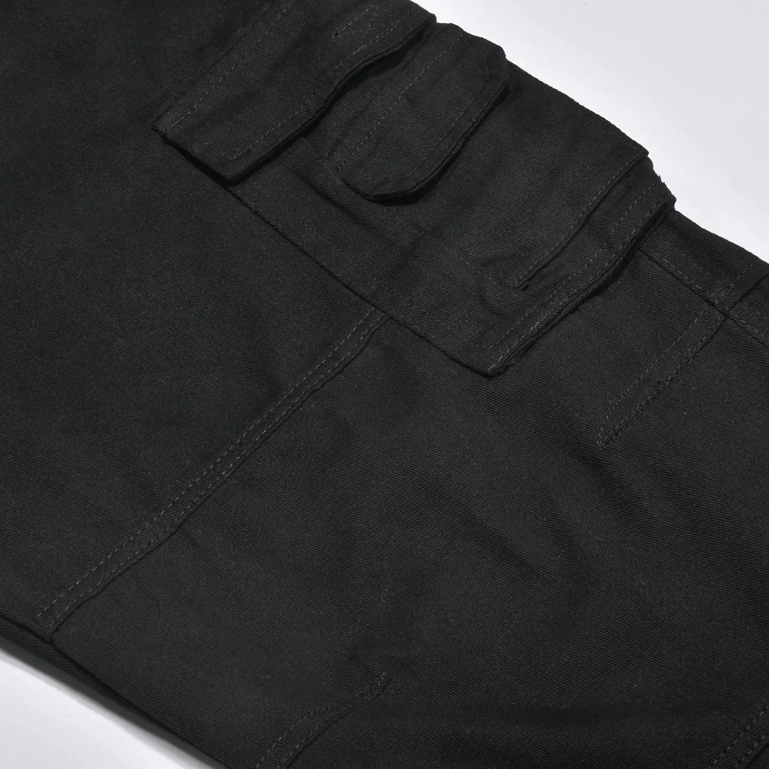 Cargo Jeans for Men Relaxed Fit Denim Pants with Multiple Pockets Causal Work Jeans Baggy Trousers