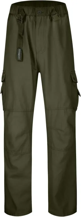Cargo Jeans for Men Relaxed Fit Denim Pants with Multiple Pockets Causal Work Jeans Baggy Trousers