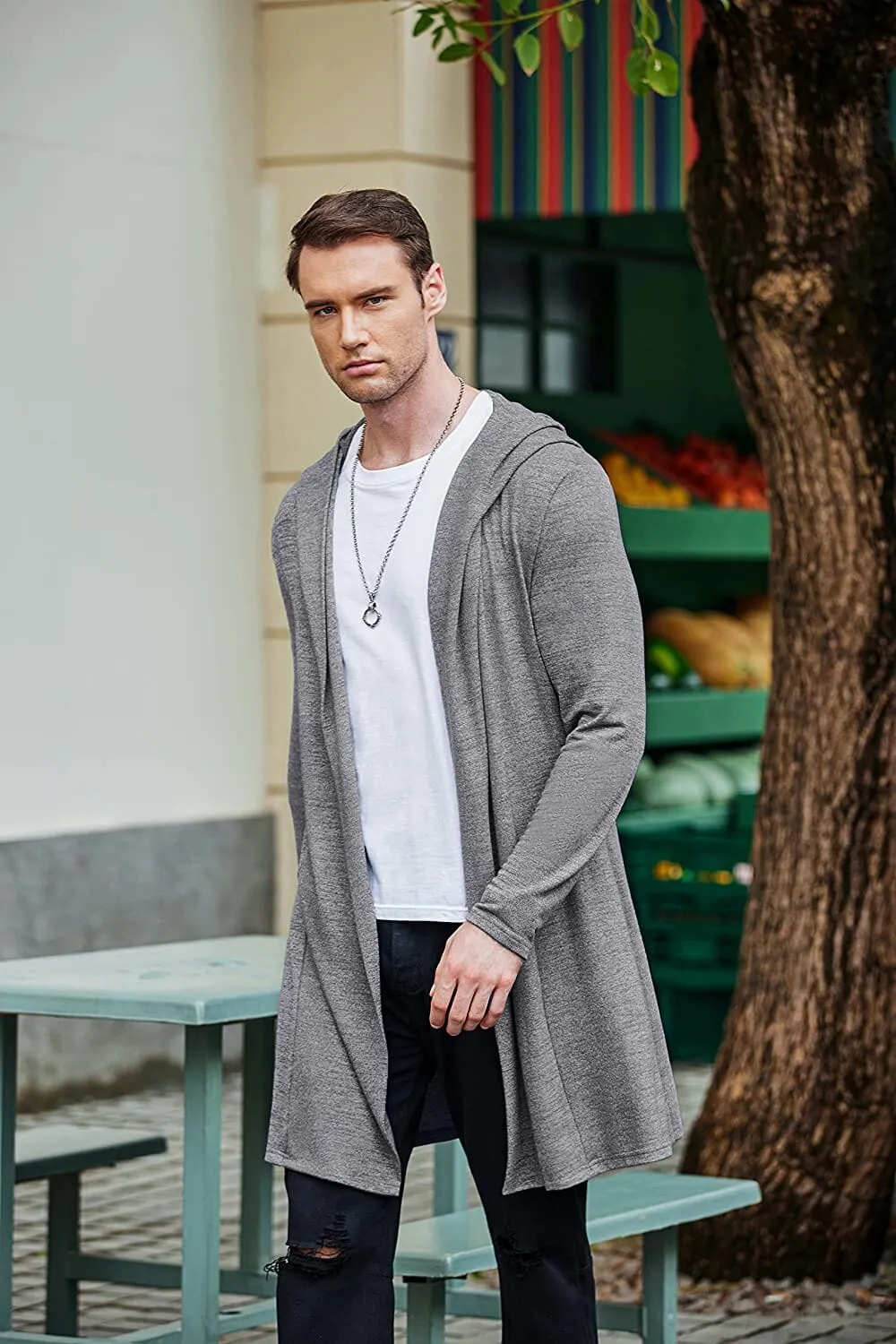 Casual Drape Cape Open Front Cardigan (US Only)