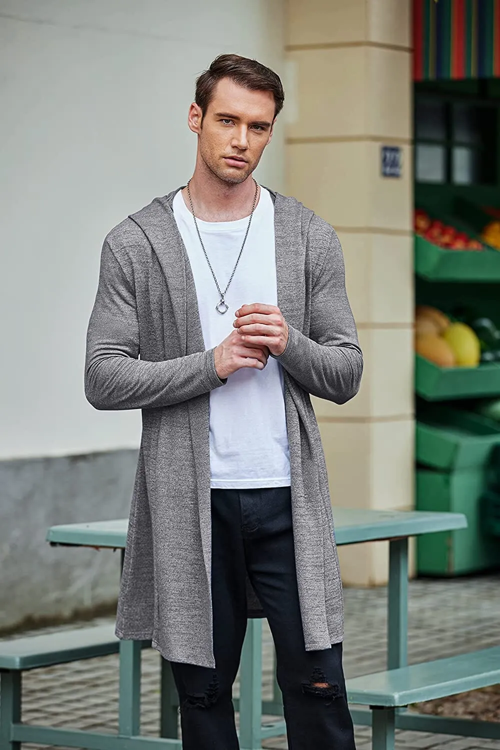 Casual Drape Cape Open Front Cardigan (US Only)