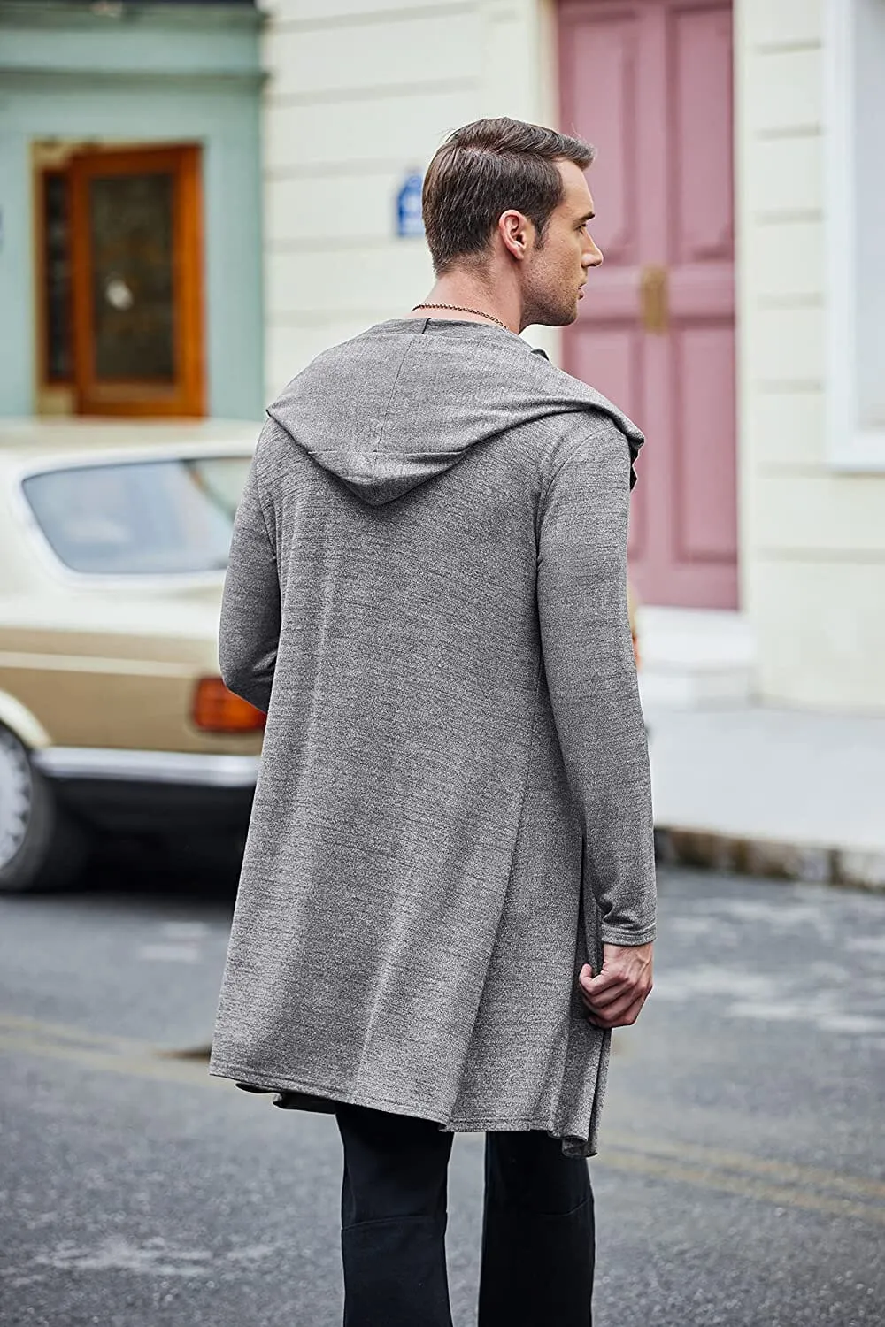 Casual Drape Cape Open Front Cardigan (US Only)