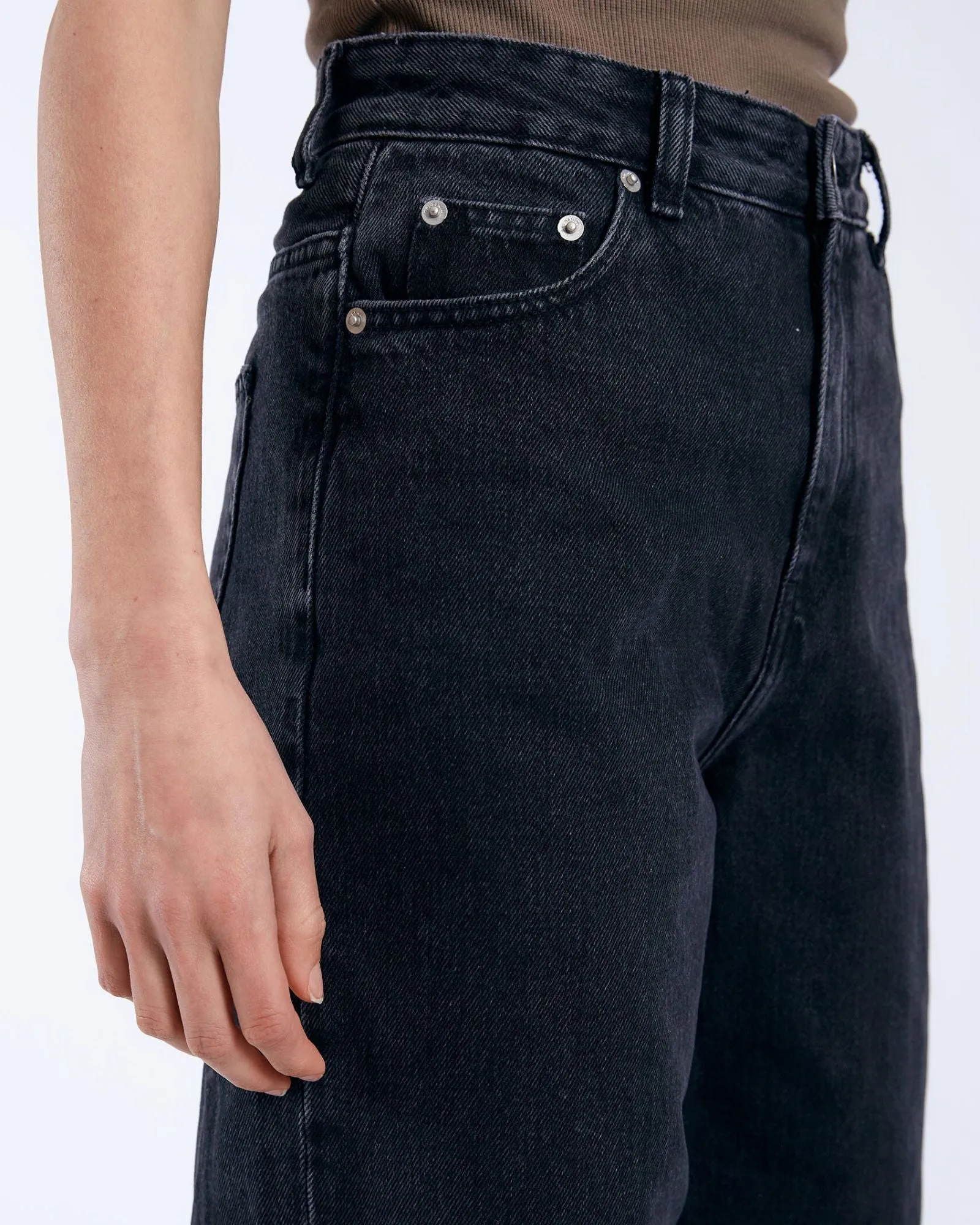 Donna Baggy Jeans - Retro Black