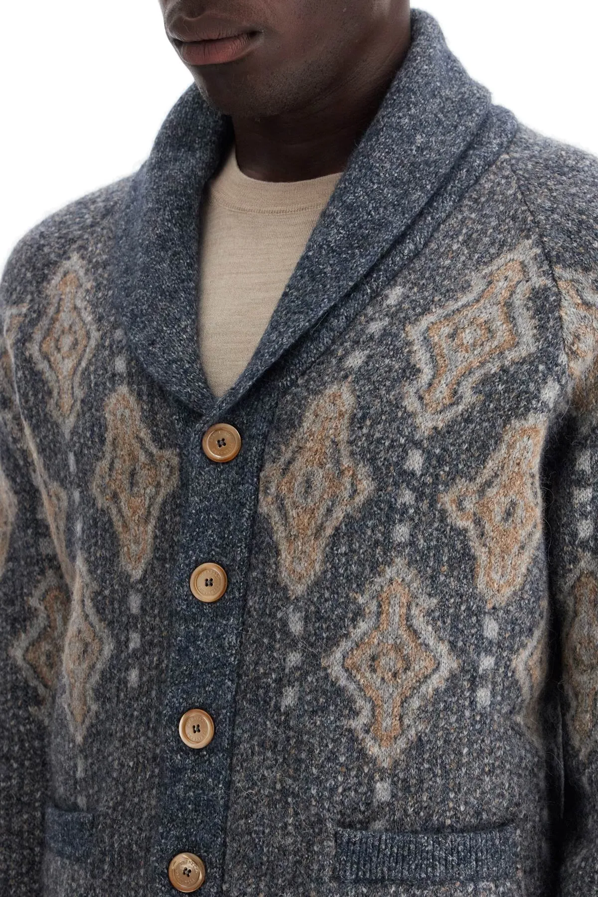 geometric jacquard pattern