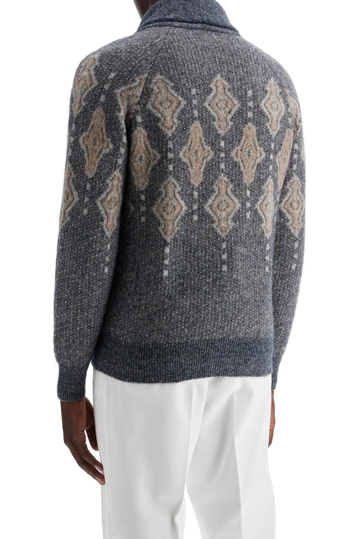 geometric jacquard pattern