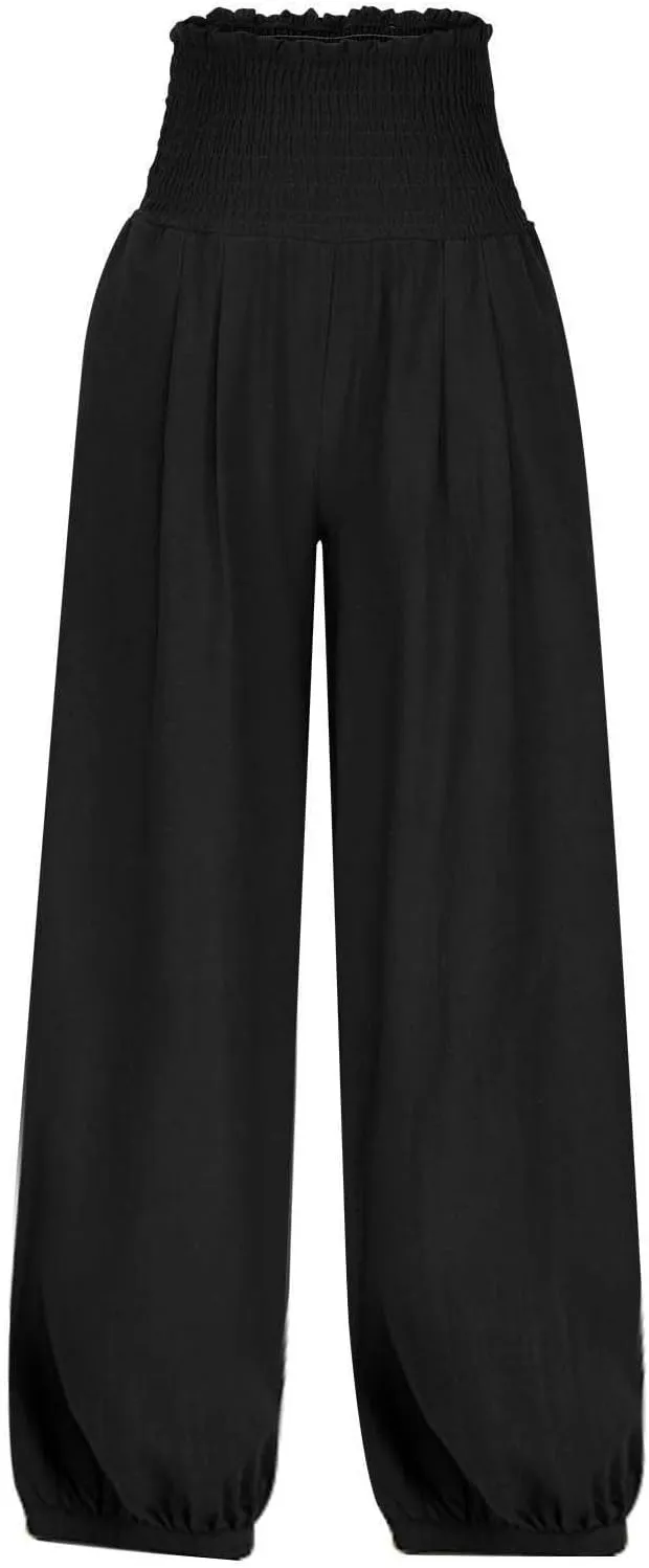 Lounge Pants Women Wide Leg Casual Loose High Waist Straight Trousers Elastic Waist Sweatpants Summer Fashion Clothes