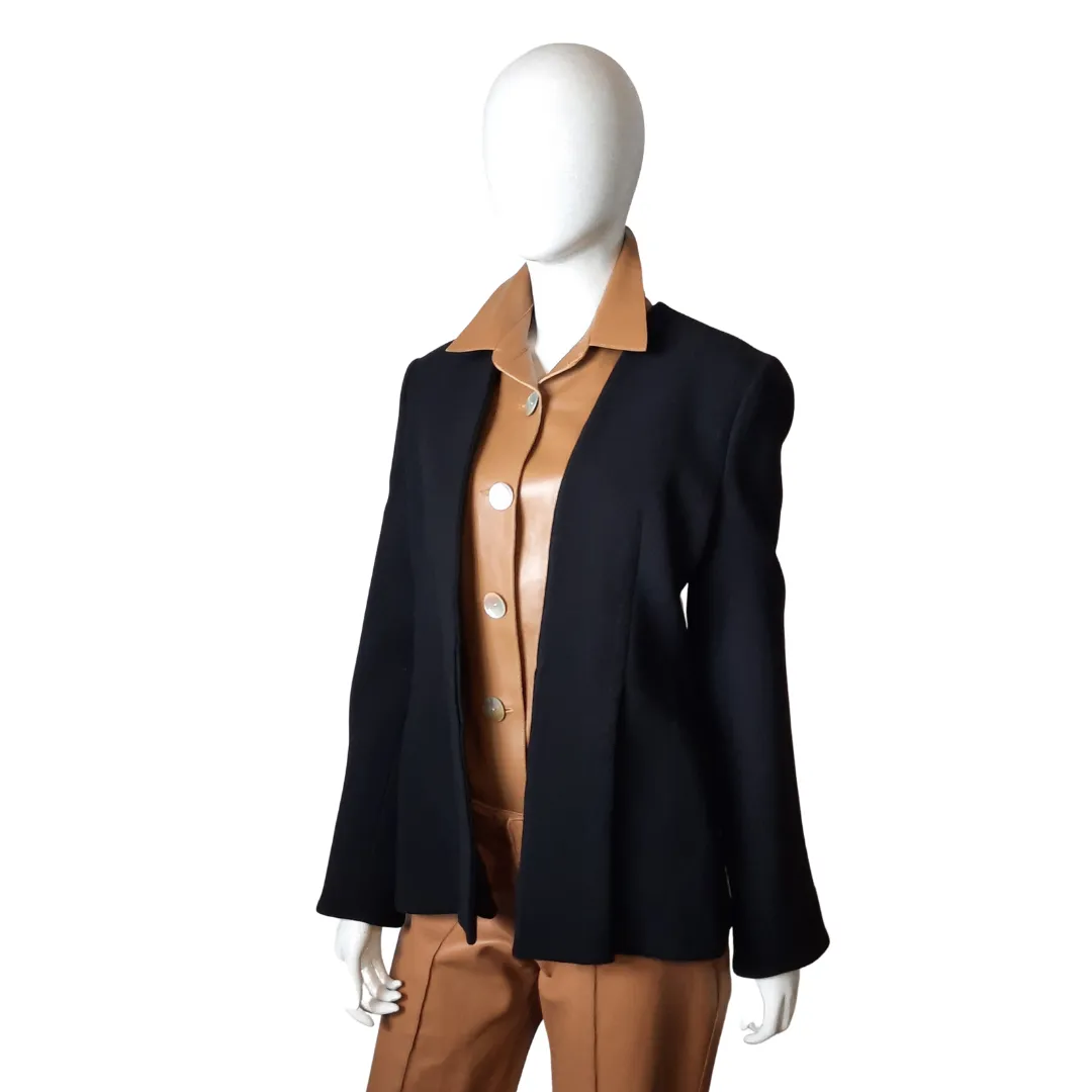 Marni Commessa Wool Crepe Jacket Size 42