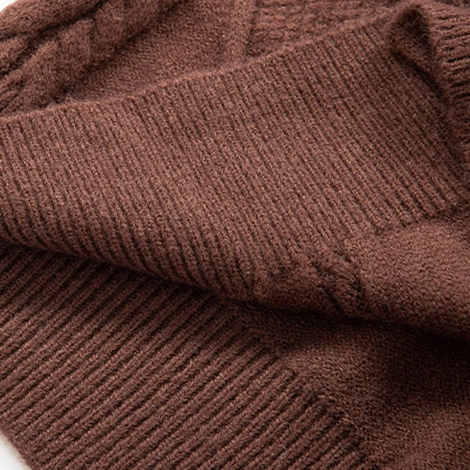 Mens Big and Tall Cardigan Sweater Slim Fit Button Down Sweater Stand Collar Long Sleeve Sweater Solid Color Knit Sweater