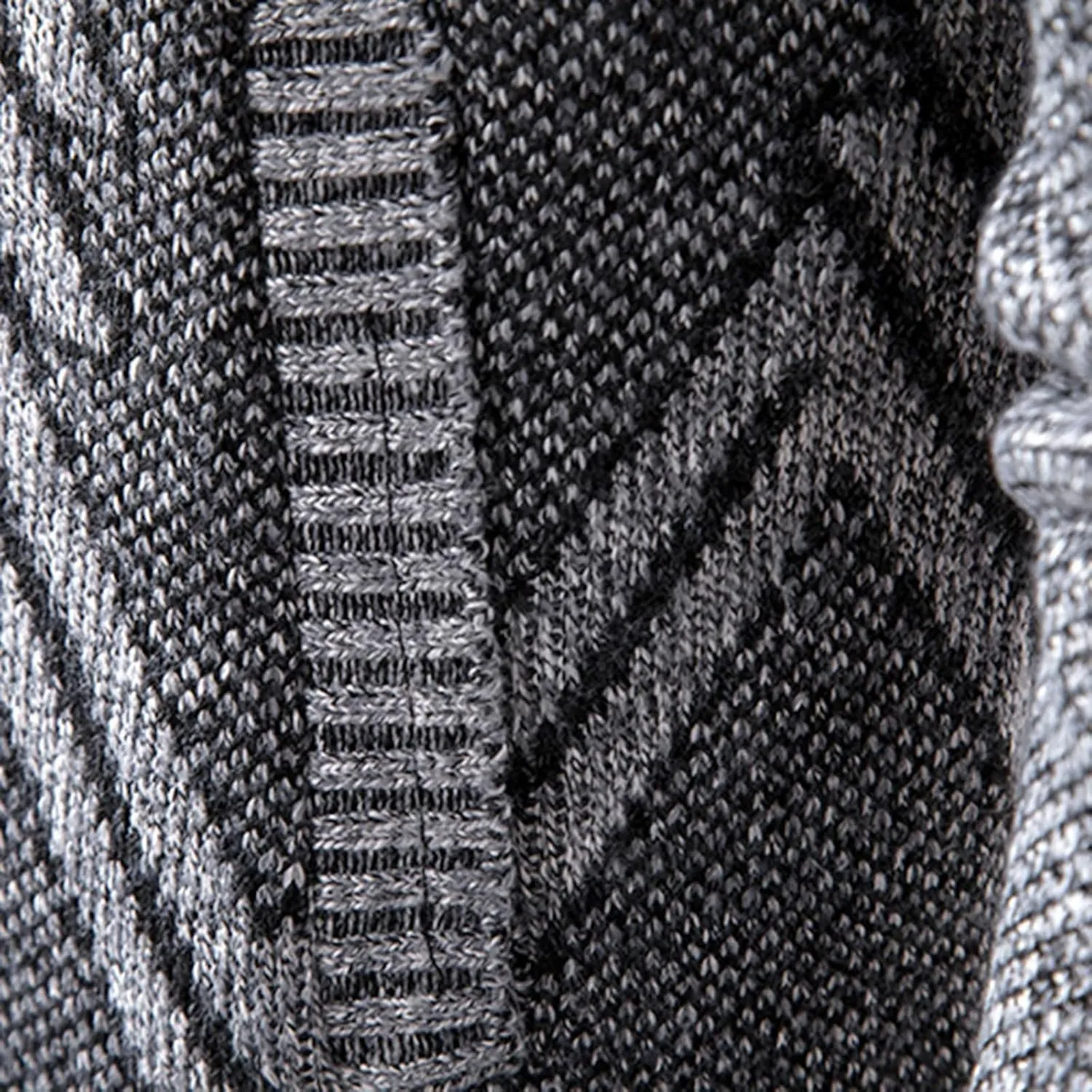 Mens Cardigan, Men's Full Zip Cardigan Sweaters Unisex Relax Fit Lapel Collar Long Sleeve Casual Ribbed Sweater