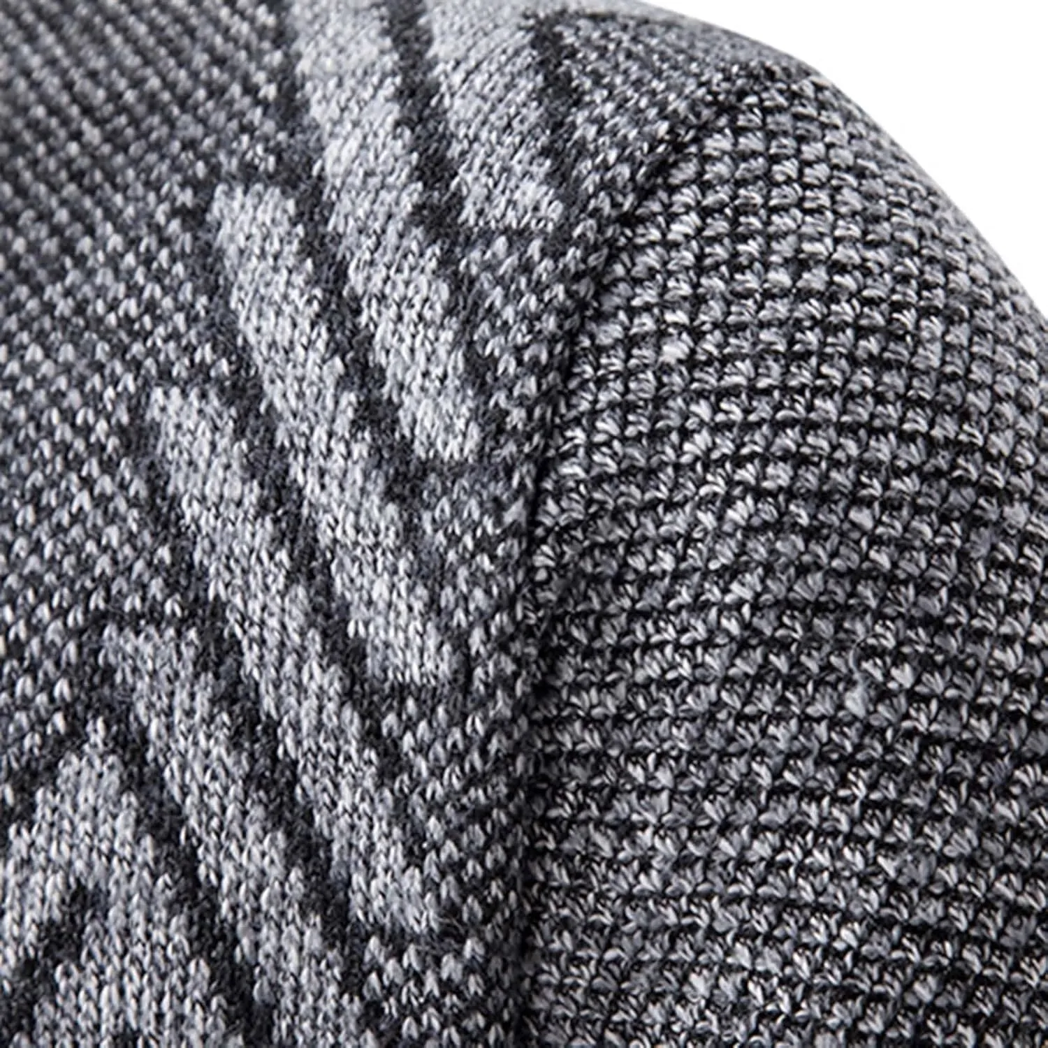 Mens Cardigan, Men's Full Zip Cardigan Sweaters Unisex Relax Fit Lapel Collar Long Sleeve Casual Ribbed Sweater