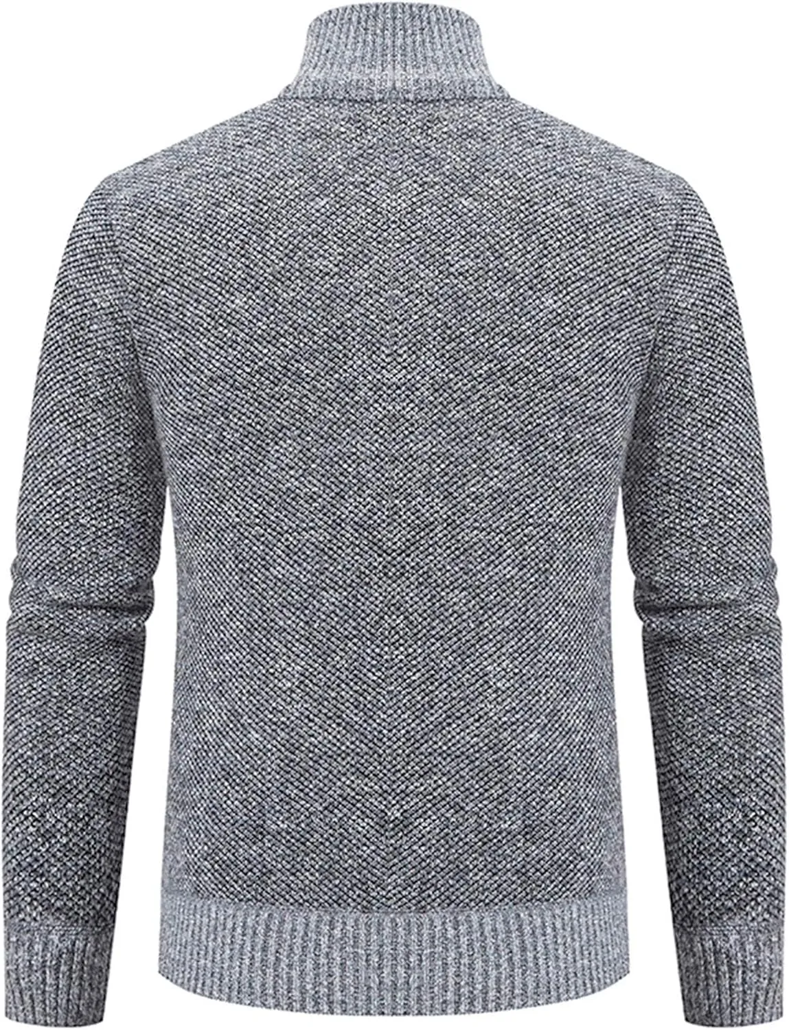 Mens Cardigan, Men's Full Zip Cardigan Sweaters Unisex Relax Fit Lapel Collar Long Sleeve Casual Ribbed Sweater