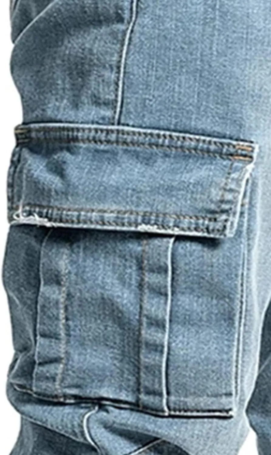 Mens Slim Fit Jeans Casual Stretch Skinny Jeans Fashion Straight Cargo Denim Pants Hip Pop Y2K Streetwear Jeans