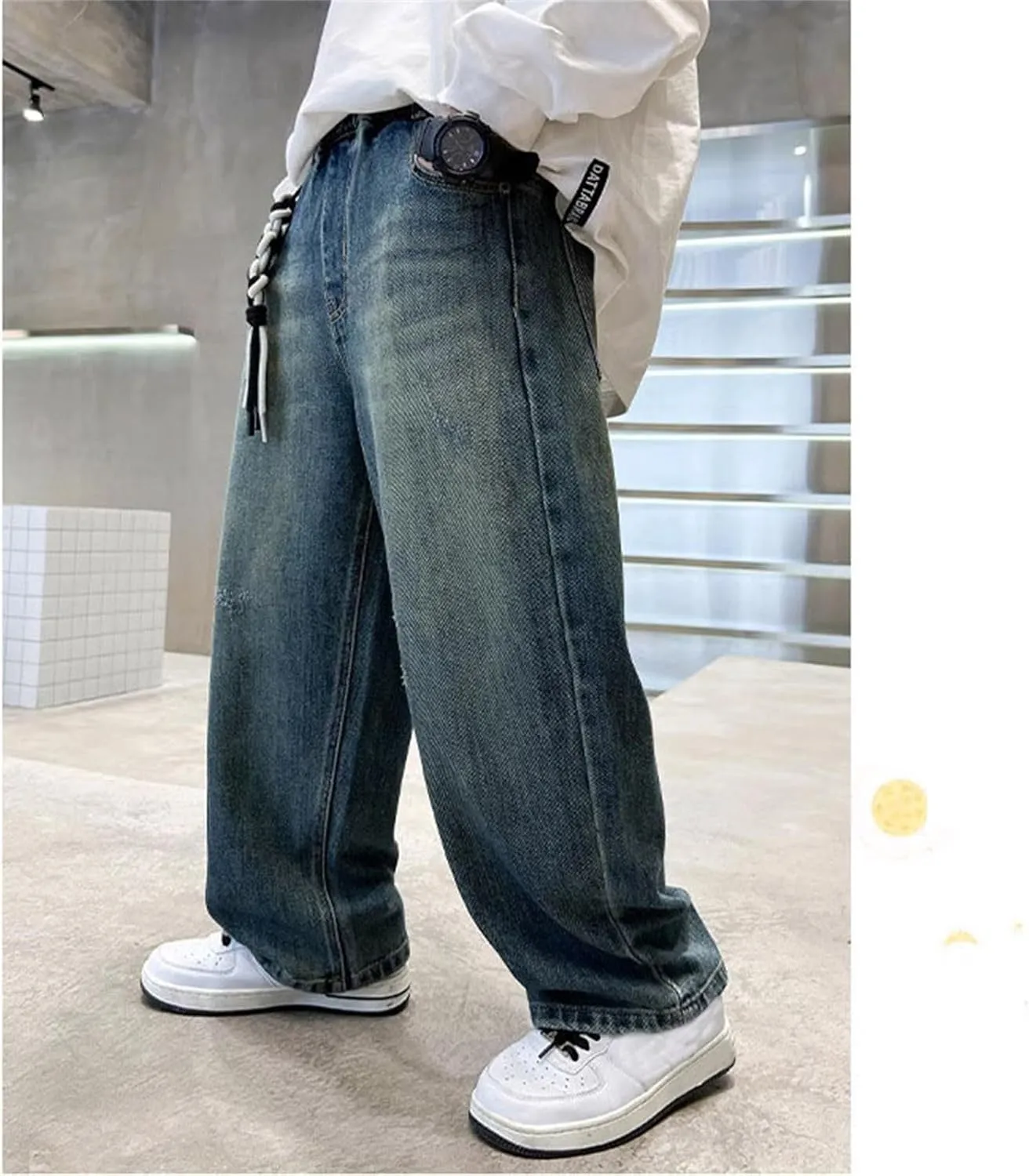 Otime Baggy Jeans 2025 New Straight Tube Loose Fit Soft and Comfortable Wear and Boys Jeans