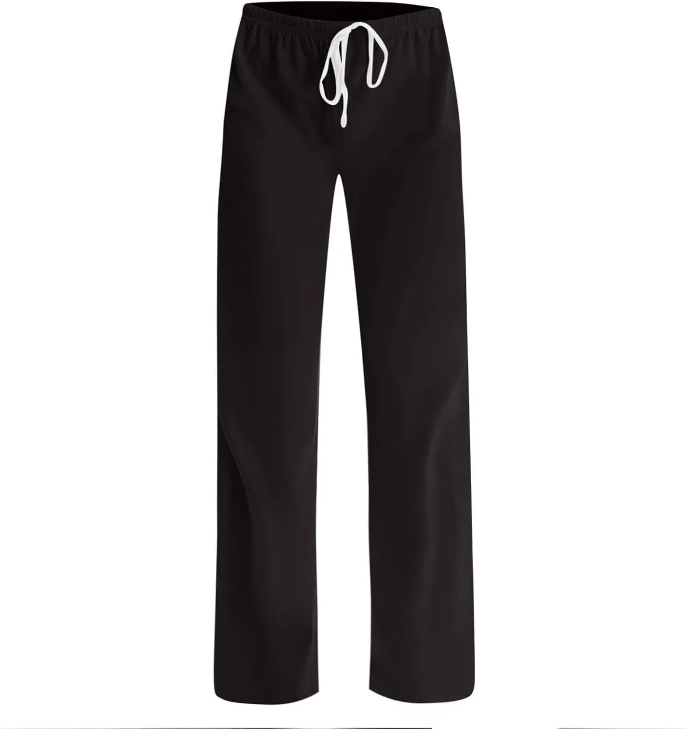 Pants for Women Casual High Waist Drawstring Elastic Waist Pants Lightweight Comfy Straight Leg Pant Loose Fit Trousers