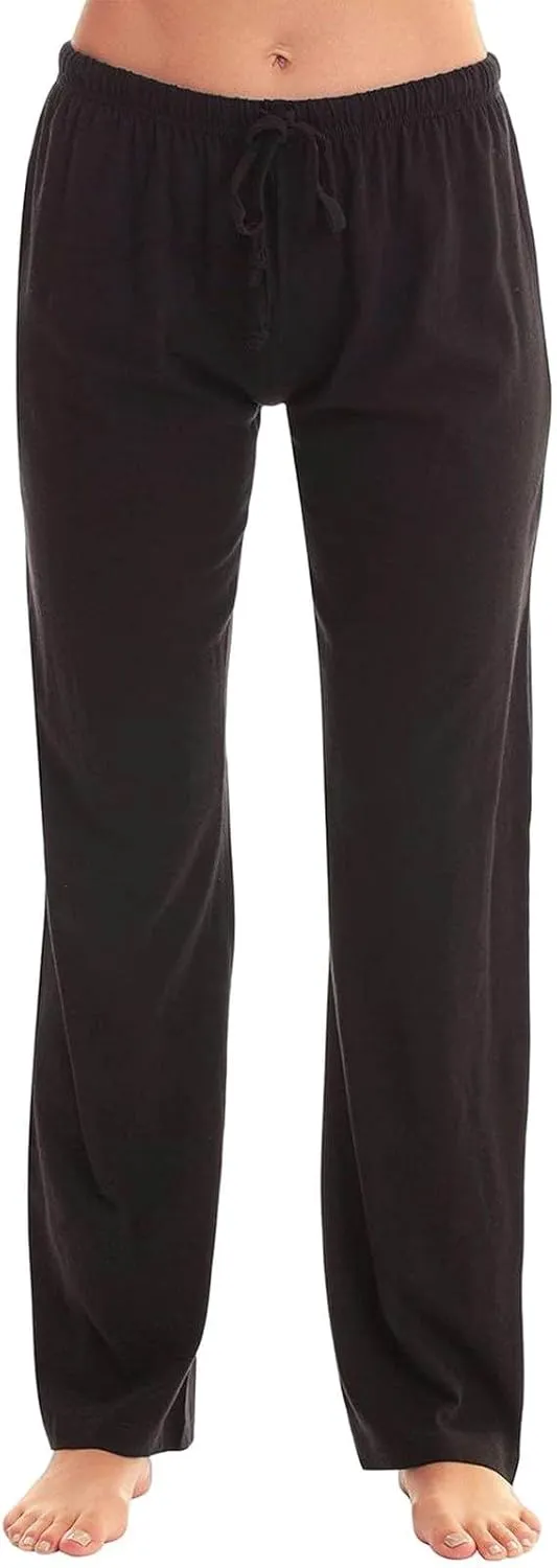 Pants for Women Casual High Waist Drawstring Elastic Waist Pants Lightweight Comfy Straight Leg Pant Loose Fit Trousers