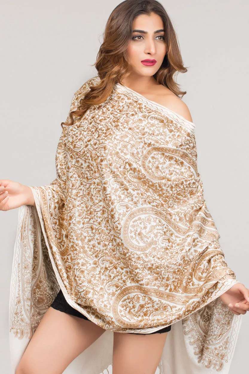 Tanaya Shawl Ivory