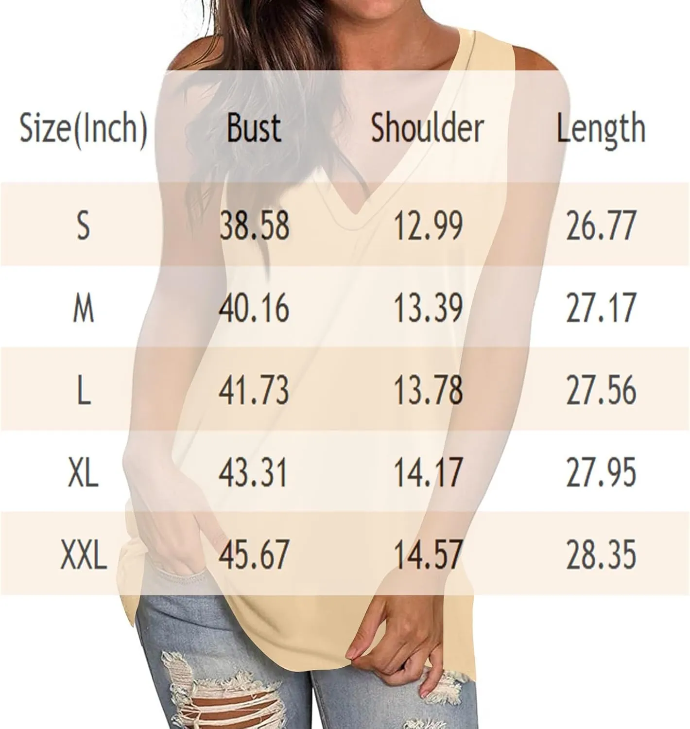 Tank Top for Women Summer V Neck T Shirts Loose Fit Sleeveless Cute Tanks Tees 4Th of July Outfits USA Comfy Clothes