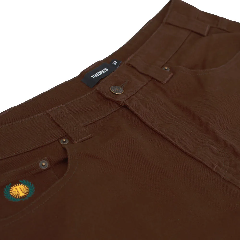 THEORIES PLAZA JEANS BROWN