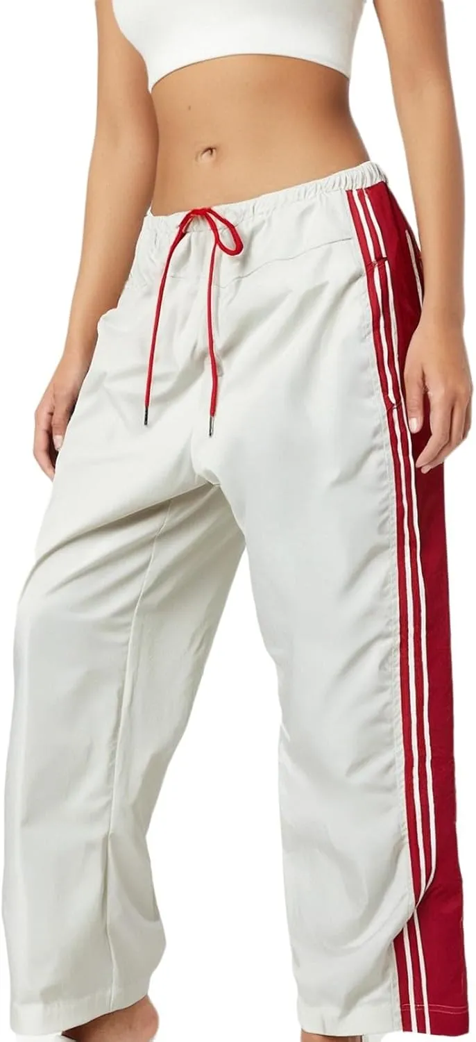 Trendy High Waist Wide Leg Trousers, 2025 New Straight Fit Elastic Waist Casual Pants