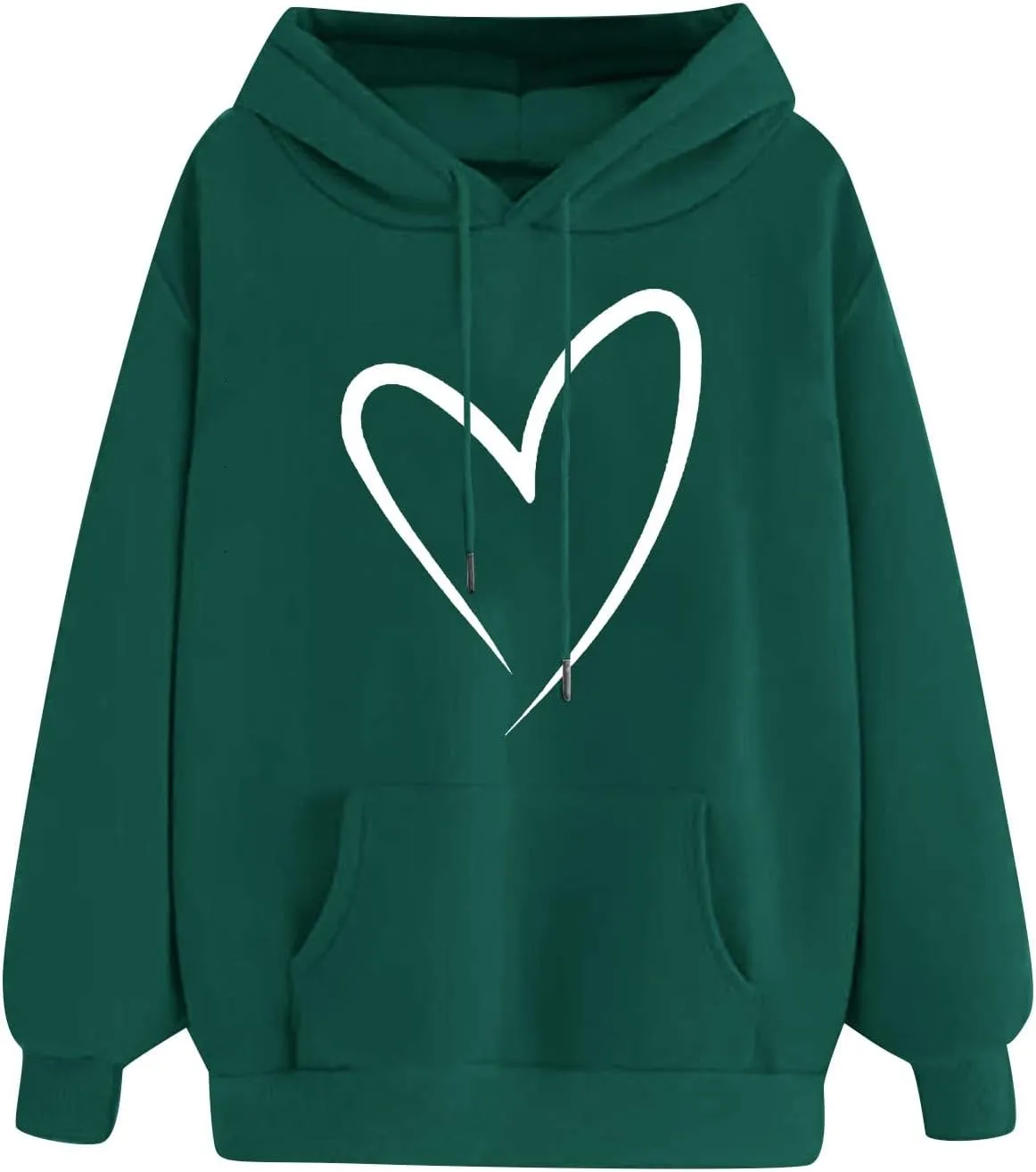 Women's Hoodies & Sweatshirts Cute Long Sleeve Drawstring Pullover Casual Oversized Track Shirts Sweater Plus Size