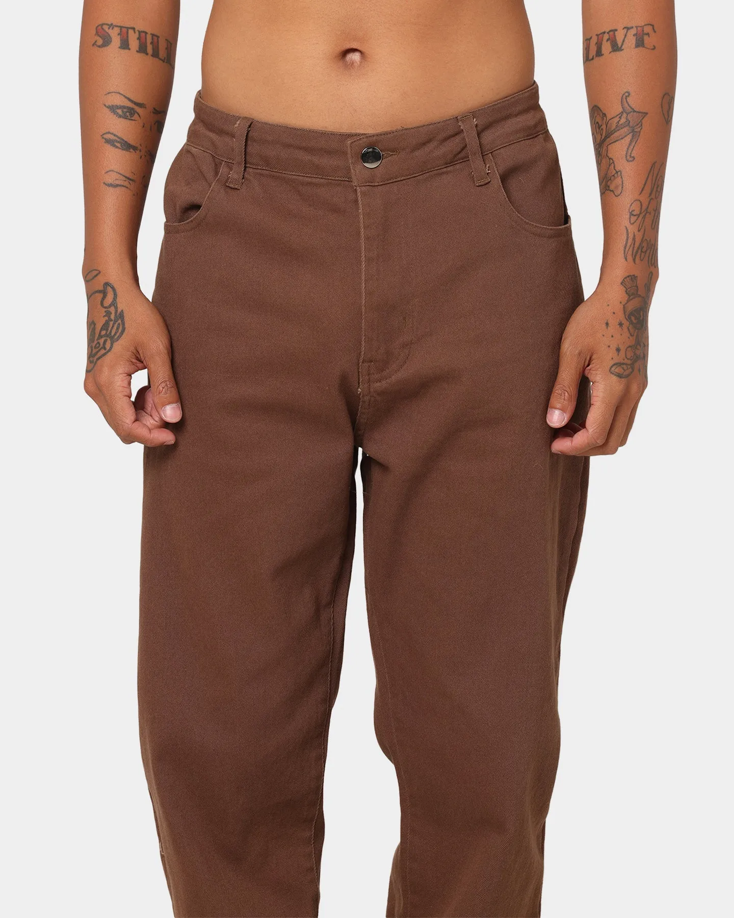 XXIII Beckett Baggy Jeans Chocolate